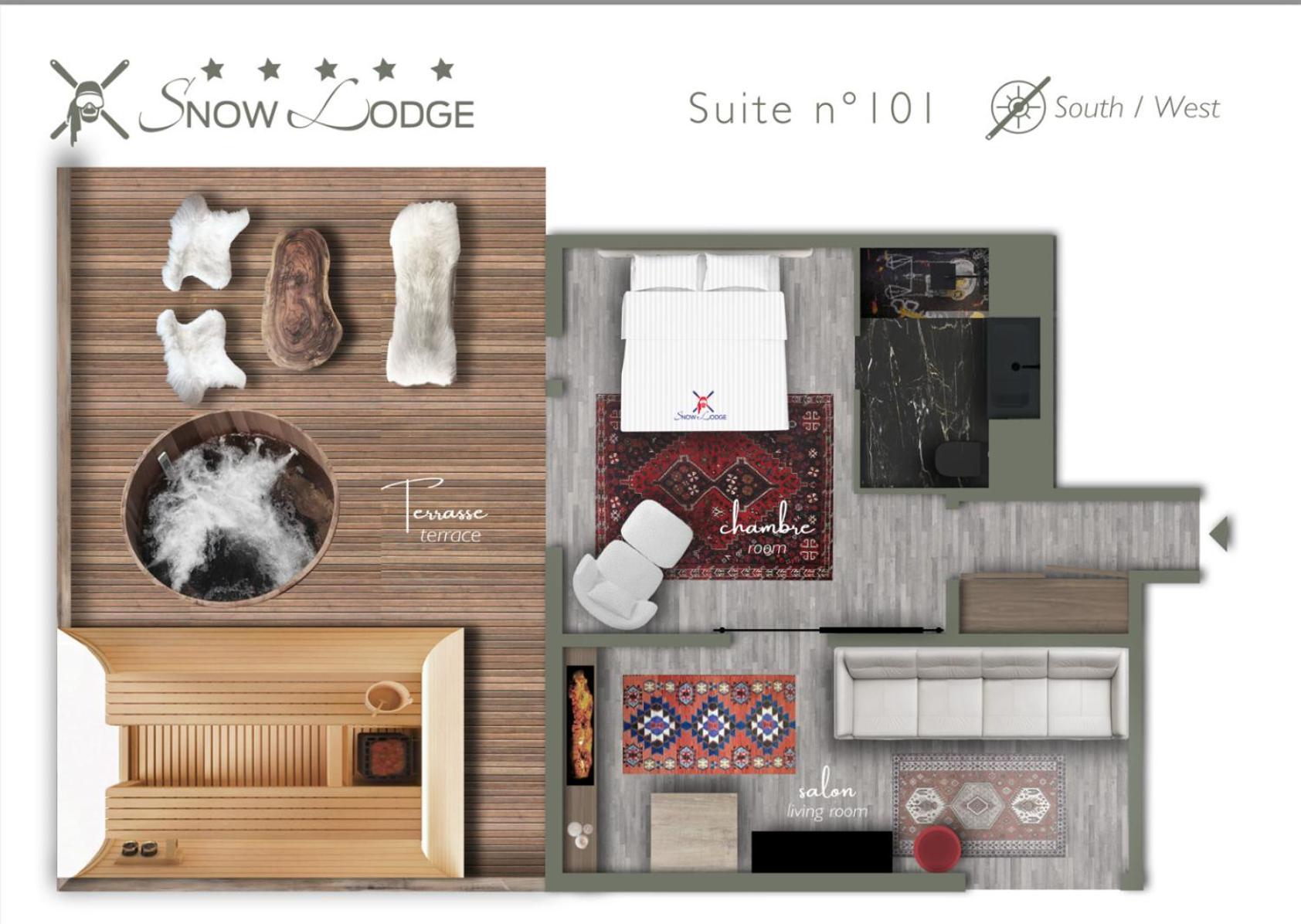 Snow Lodge Hotel Courchevel 1850 Exterior foto